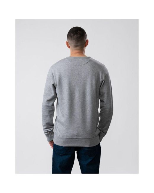 Gant Gray Archive Shield Crewneck Sweatshirt for men