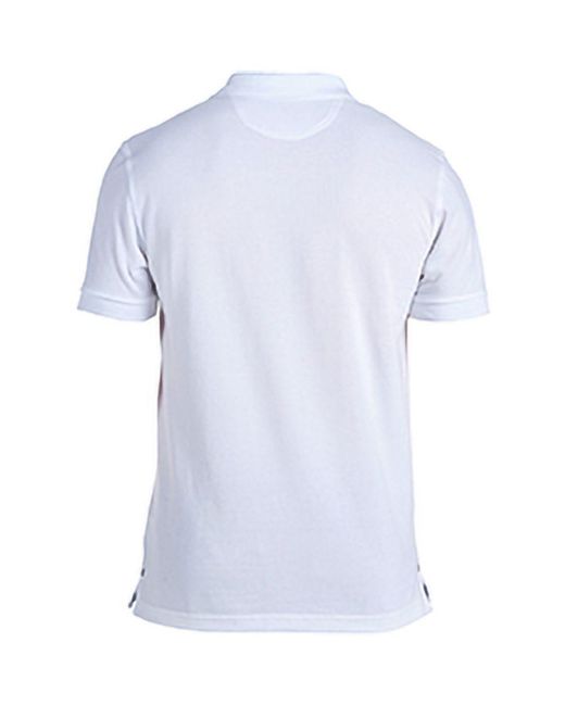 Canterbury White Waimak Short Sleeve Pique Polo Shirt for men