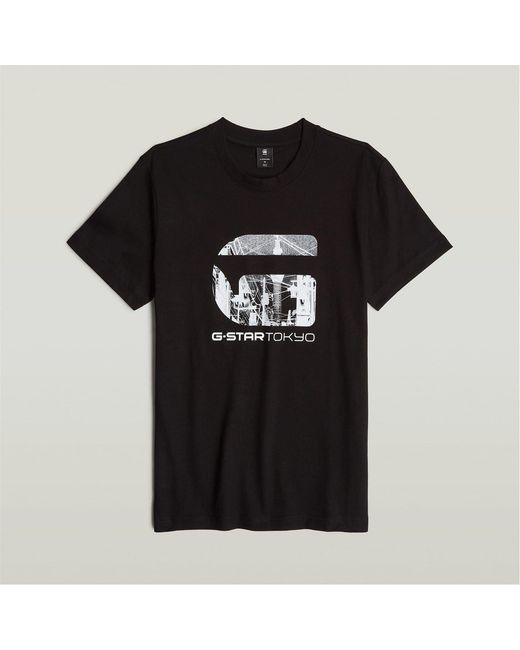 G-Star Black G Tokyo Regular Fit Crew Neck T-Shirt for men