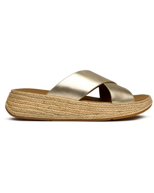 Fitflop Metallic Espadrille Flatform Sandals