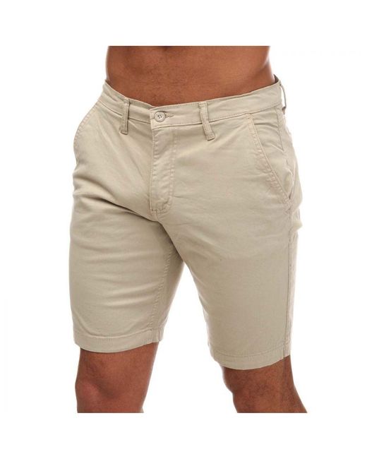 Duck and Cover Natural Moreshore Chino Shorts for men