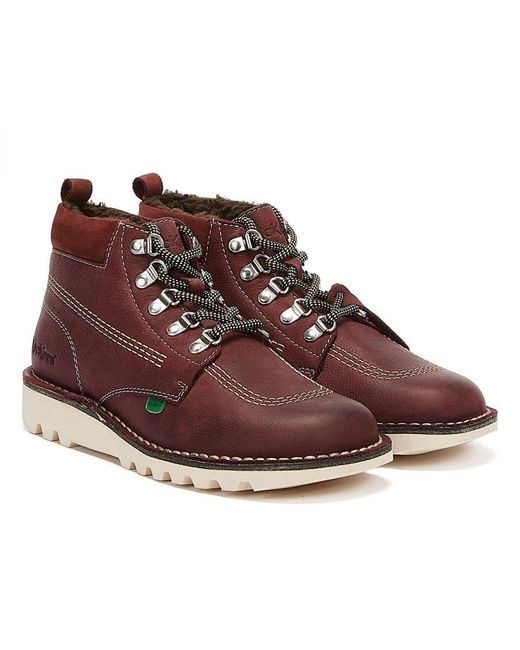Kickers Brown Hi Winterised Boots Leather for men