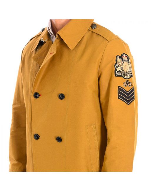 La Martina Orange Regular Fit Jacket With Lapel Collar Tmoe30-Tw397 for men