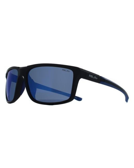 Replay Blue Rectangle Matte And Revo Polarized Swiftline