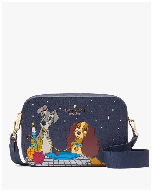 Kate Spade Blue Disney X New York Lady And The Tramp Mini Camera Bag