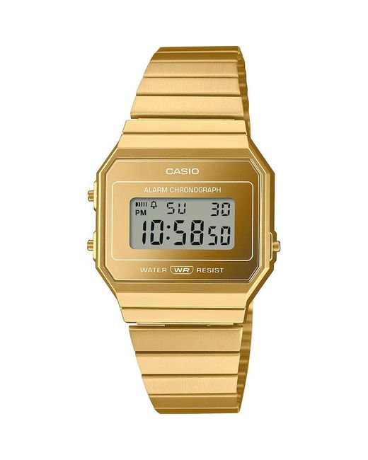 G-Shock Metallic Collection Vintage Watch A700Wevg-9Aef Stainless Steel