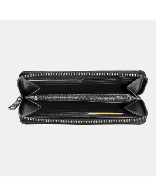 COACH Black Accordion Wallet for men