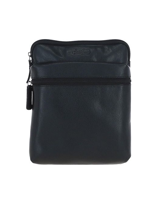 Leather Company Black 'Berlin' Real Messenger Crossbody Bag for men