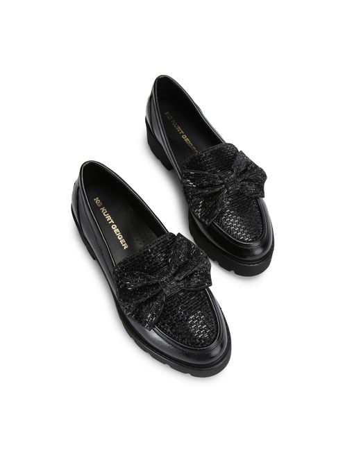 KG by Kurt Geiger Black Maple Jewel Bow Loafers