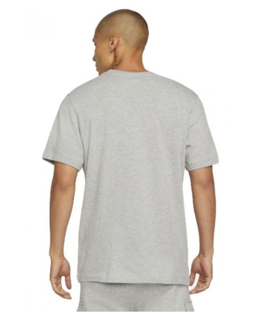 Nike Gray Court Swoosh Logo T Shirt for men