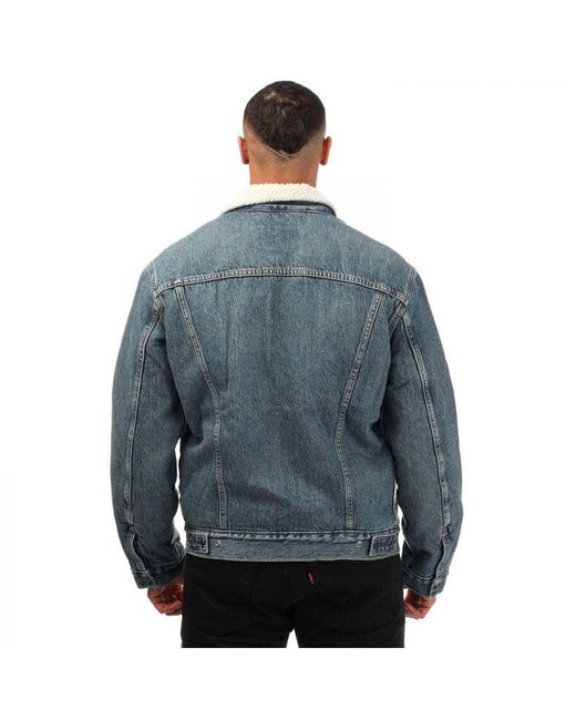 Levi's Blue Levi's Type Iii Sherpa Trucker Jacket for men