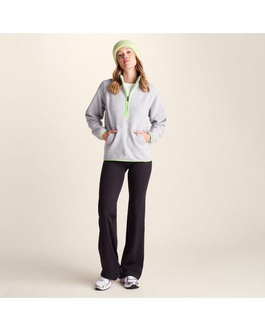 TOG24 White Rawson Relaxed Fit Microfleece Zip Neck