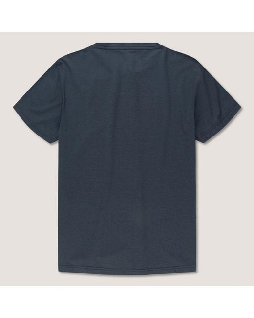 Panos Emporio Blue Bamboo/Cotton Crew Tee for men