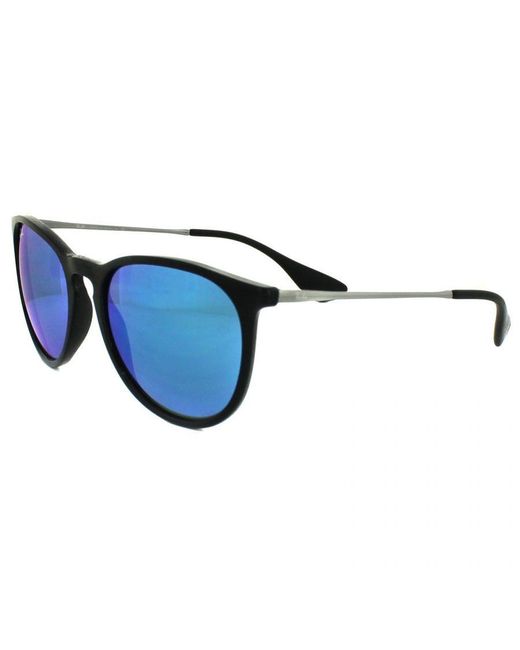 Ray-Ban Blue Sunglasses Erika 4171 601/55 & Gunmetal Mirror