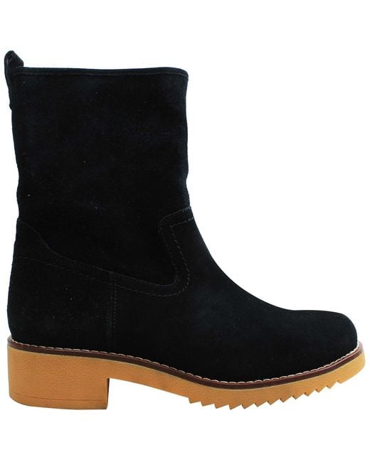 Clarks Black Eden Mid High Boots