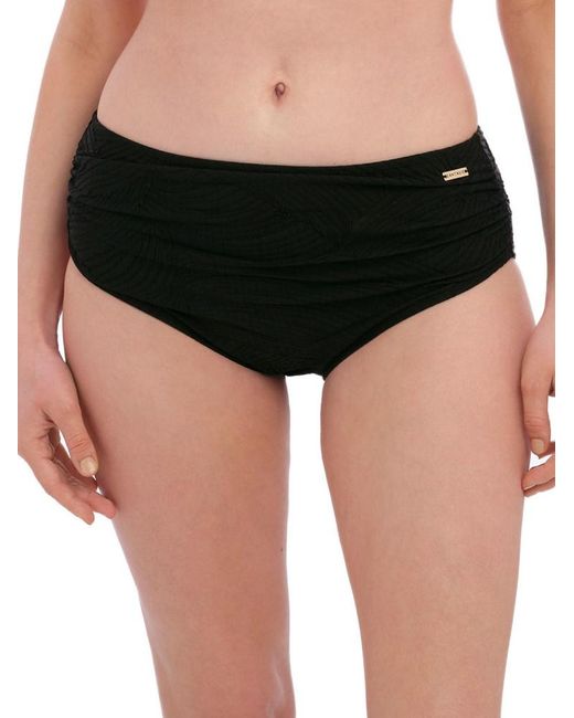 Fantasie Black Ottawa Deep Gathered Brief