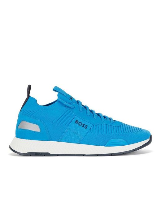 Boss Titanium Hardlooptrainers Voor In Blauw in het Blue voor heren