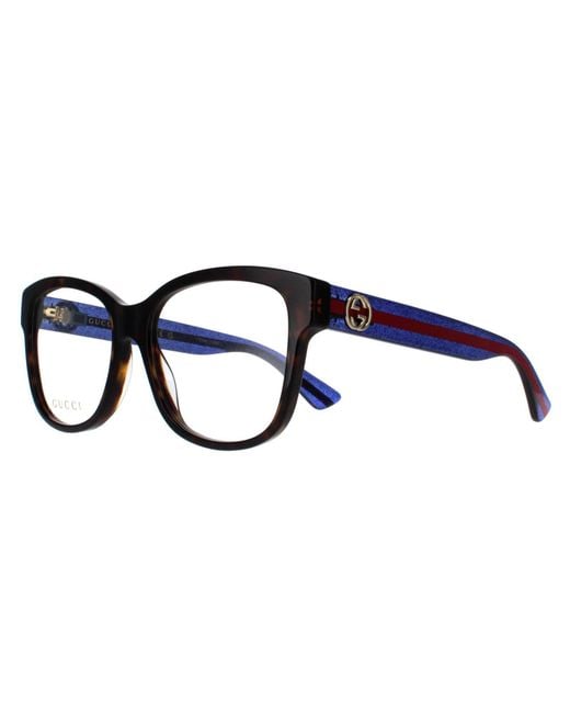 Gucci Black Square Havana Gg0038On