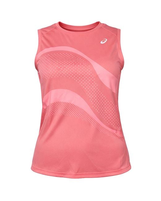 Asics Pink Court Gpx Tennis Vest