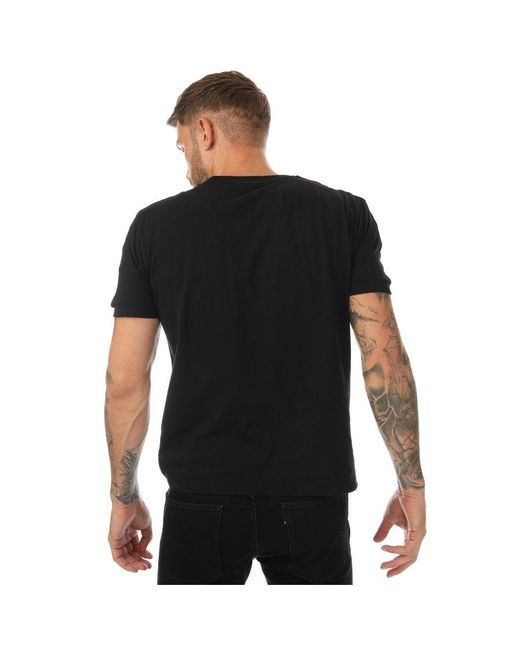 EA7 Black Emporio Armani Logo Series T-Shirt for men