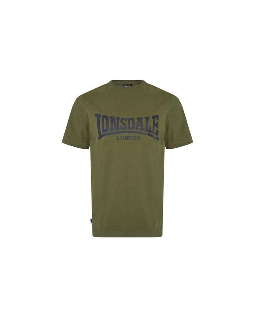 Lonsdale Green Essentials Logo T-Shirt for men