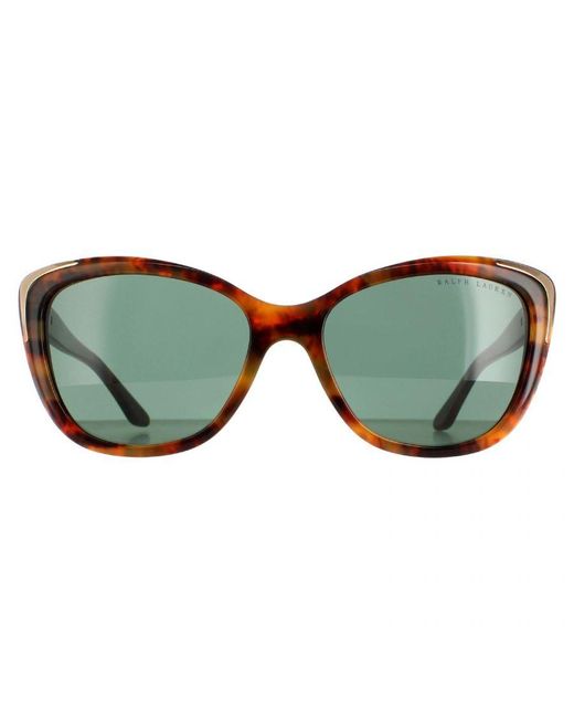Ralph Lauren Green Cat Eye Havana Sunglasses