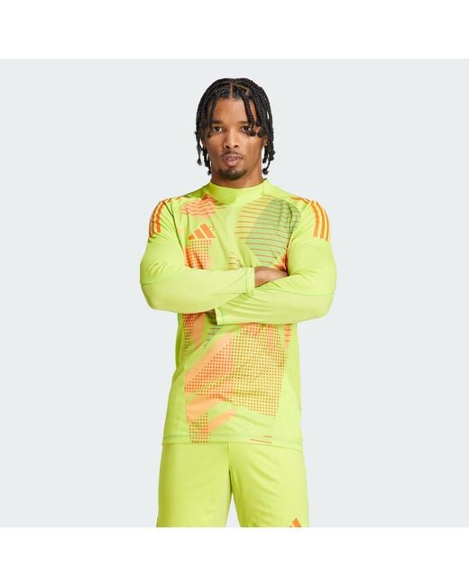 Adidas Originals Yellow Tiro 24 Pro Long Sleeve Goalkeeper Jersey for men