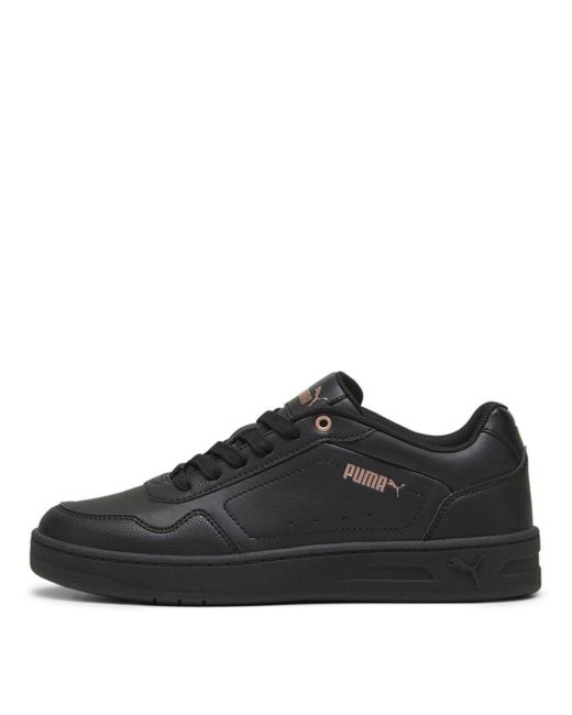 PUMA Black Court Classy Trainers