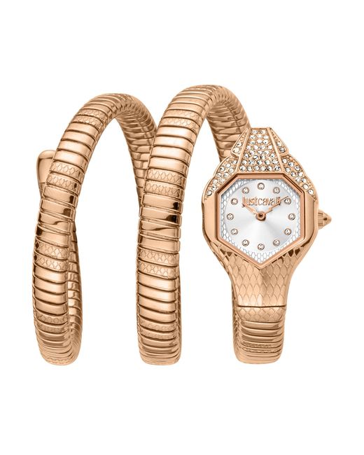 Just Cavalli Metallic Snake 316L Stainless Steel Watch