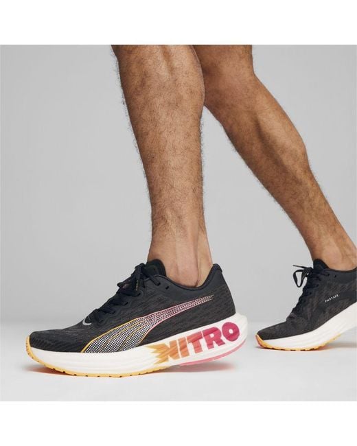 PUMA Black Deviate Nitroâ 2 Running Shoes for men