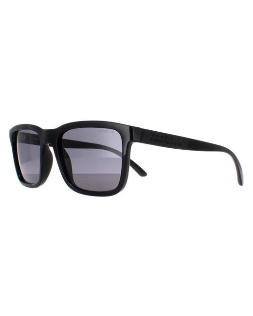 Arnette Black Rectangle Matte Dark Polarized An4283 Shyguy