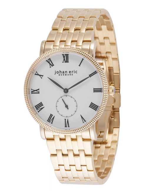 Johan Eric Metallic Holstebro Watch, Rose Case, Dial, Bracelet Stainless Steel for men