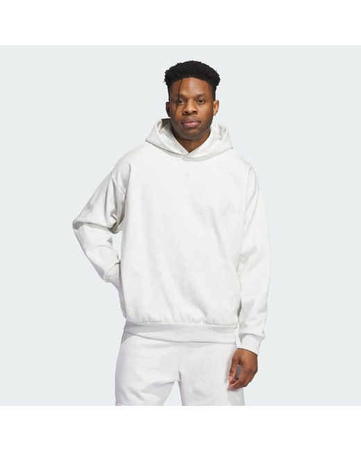 Adidas Originals White Basketball Hoodie