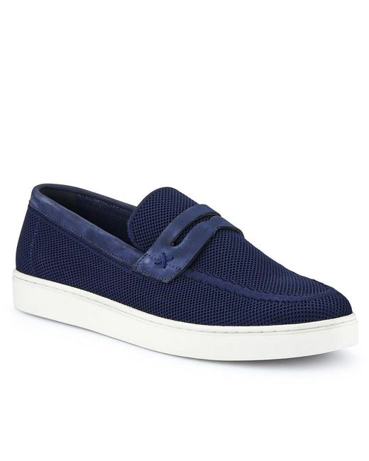 Jones Bootmaker Blue Quincee Slip-On Shoes for men