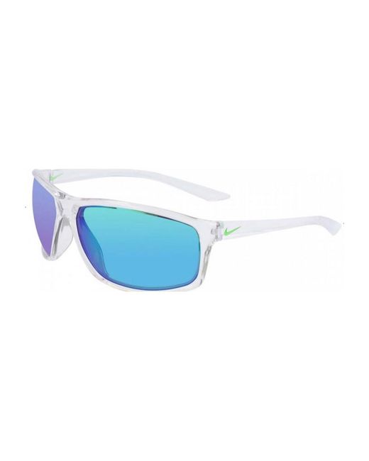 Nike Blue Ev1113-901-66 Ev1113 66 901 Adrenaline Sunglasses for men