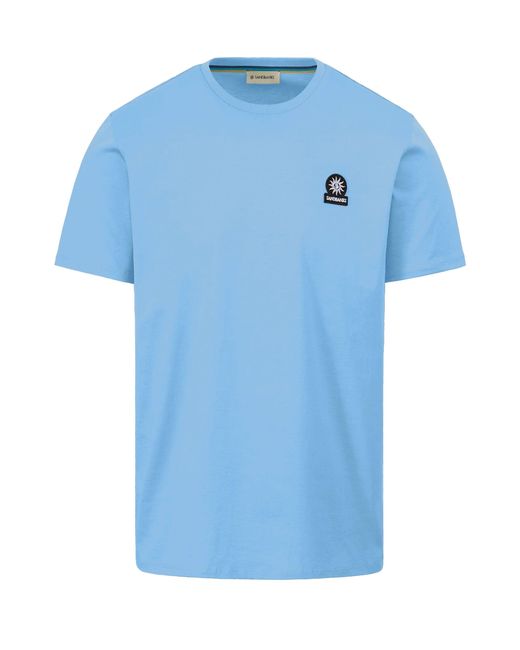 Sandbanks Blue Badge Logo T-Shirt Dusty Cotton for men