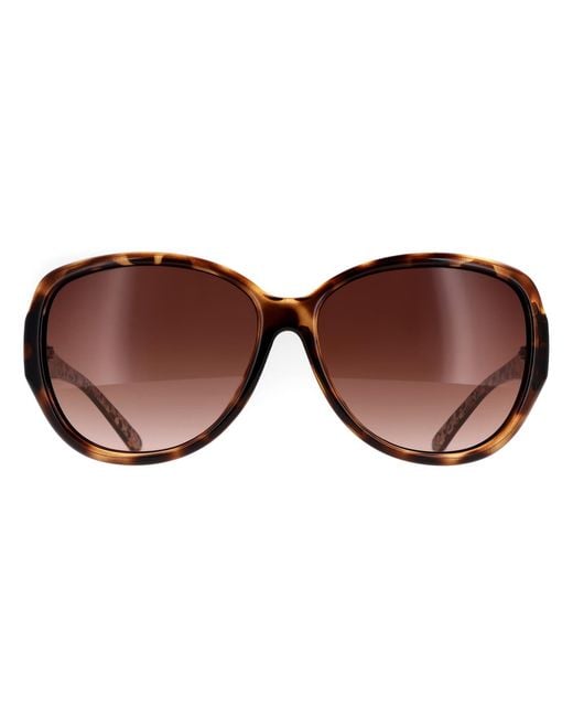 Ted Baker Brown Oval Tortoiseshell Gradient Tb1394 Shay