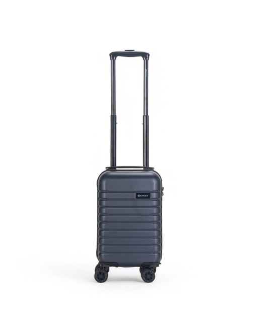 Infinity Leather Blue Abs Hardshell Underseat Cabin Suitcase 45 X 25 X 20 Cm Luggage Suitable For Rynair