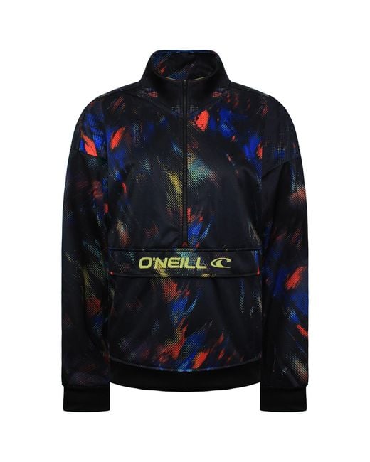 O'neill Sportswear Blue Rutile Multicolour Fleece Sweater