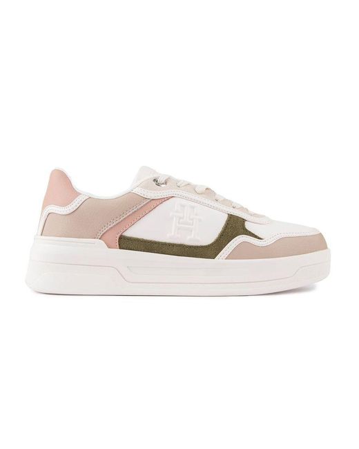 Tommy Hilfiger White Elevated Trainers