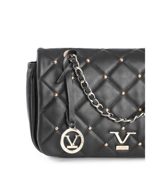 Versace 19.69 Abbigliamento Sportivo Black V Handbag M392 Sauvage Nero