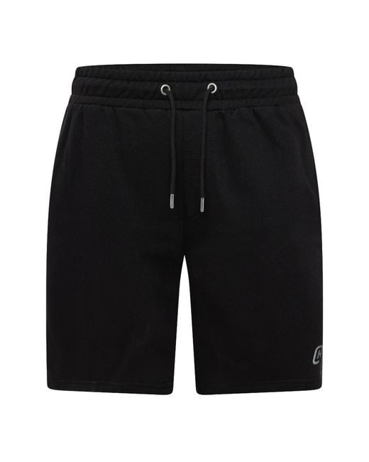 Crosshatch Black Branton Jog Shorts for men
