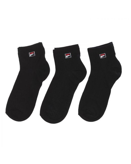 Fila Black Pack-3 Ankle Socks F9303