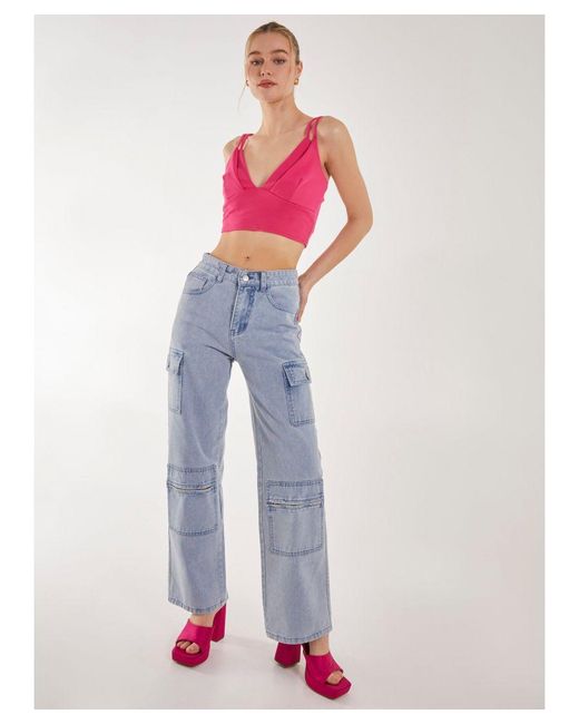 Pink Vanilla Pink Double Strap Bralette