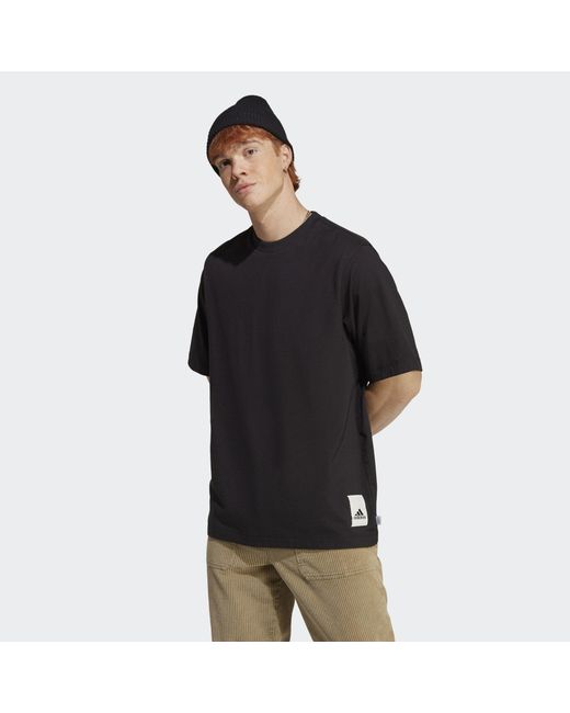 Adidas Black Lounge Tee for men