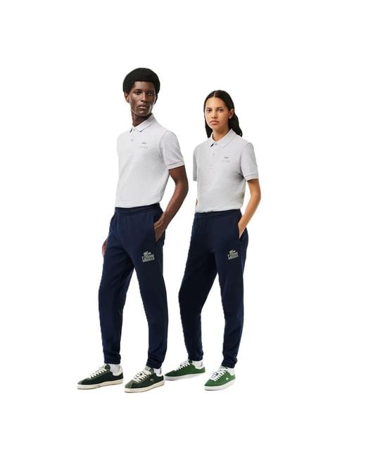 Lacoste Blue Xh1211 Solid Patterned Joggers for men