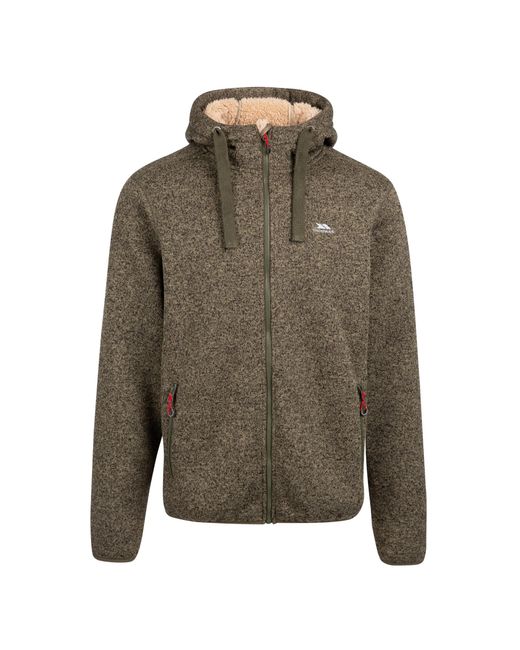 Trespass Green Tableypipe Fleece Jacket (Ivy Marl) for men