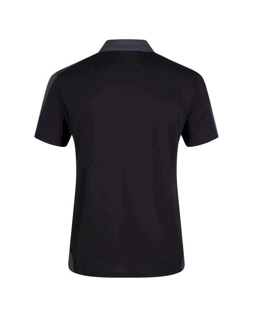 Regatta Black Contrast Coolweave Pique Polo Shirt /Seal)