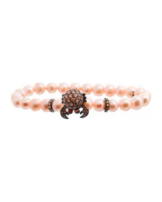 Lancaster Pink Jla-Br-Crab-4-Pe Ladies Bracelet