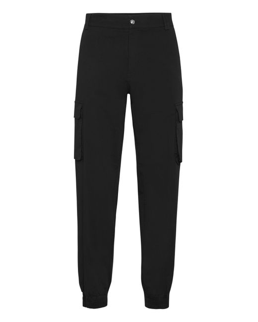 Philipp Plein Broek Cargo Pasvorm in het Black voor heren